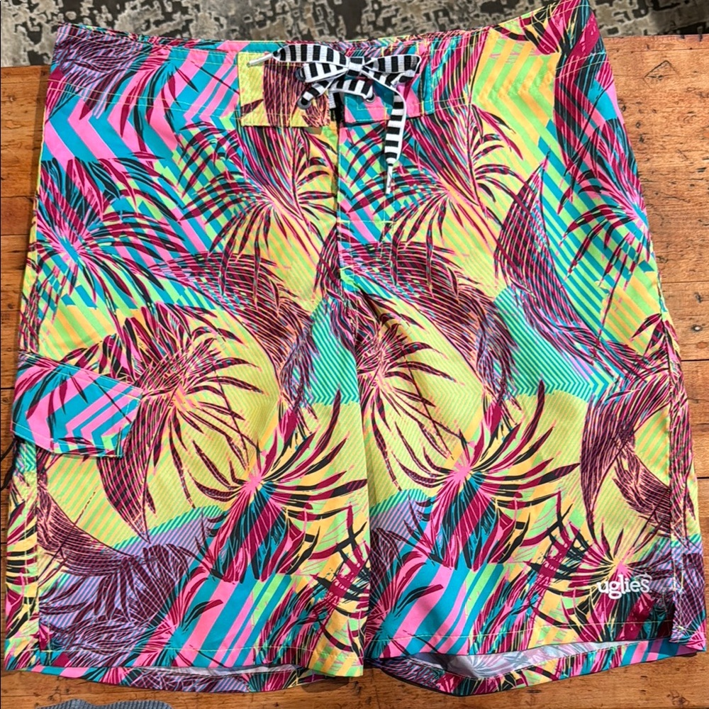 Agilis Tropical Print Swim Shorts